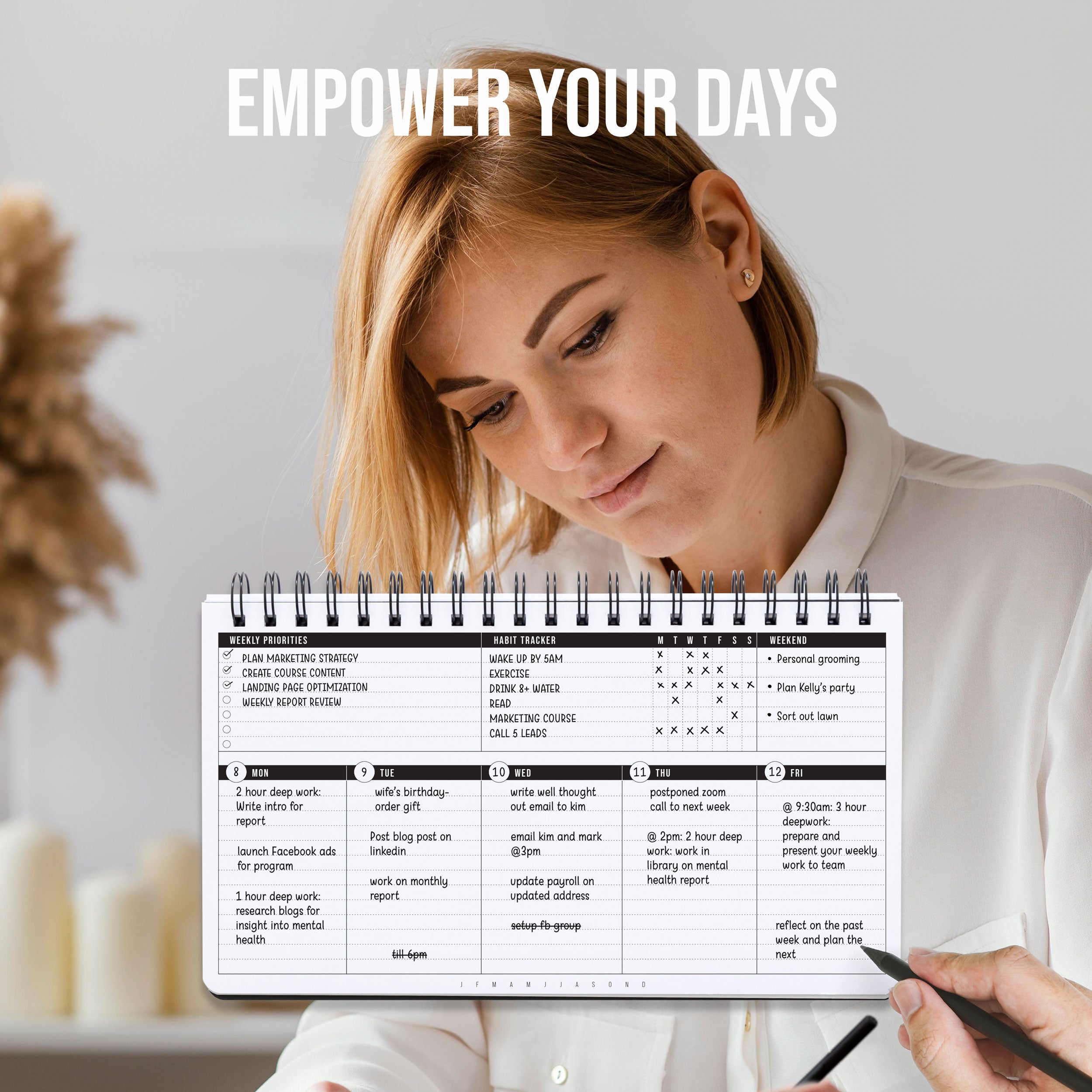 Productive Weeks Planner