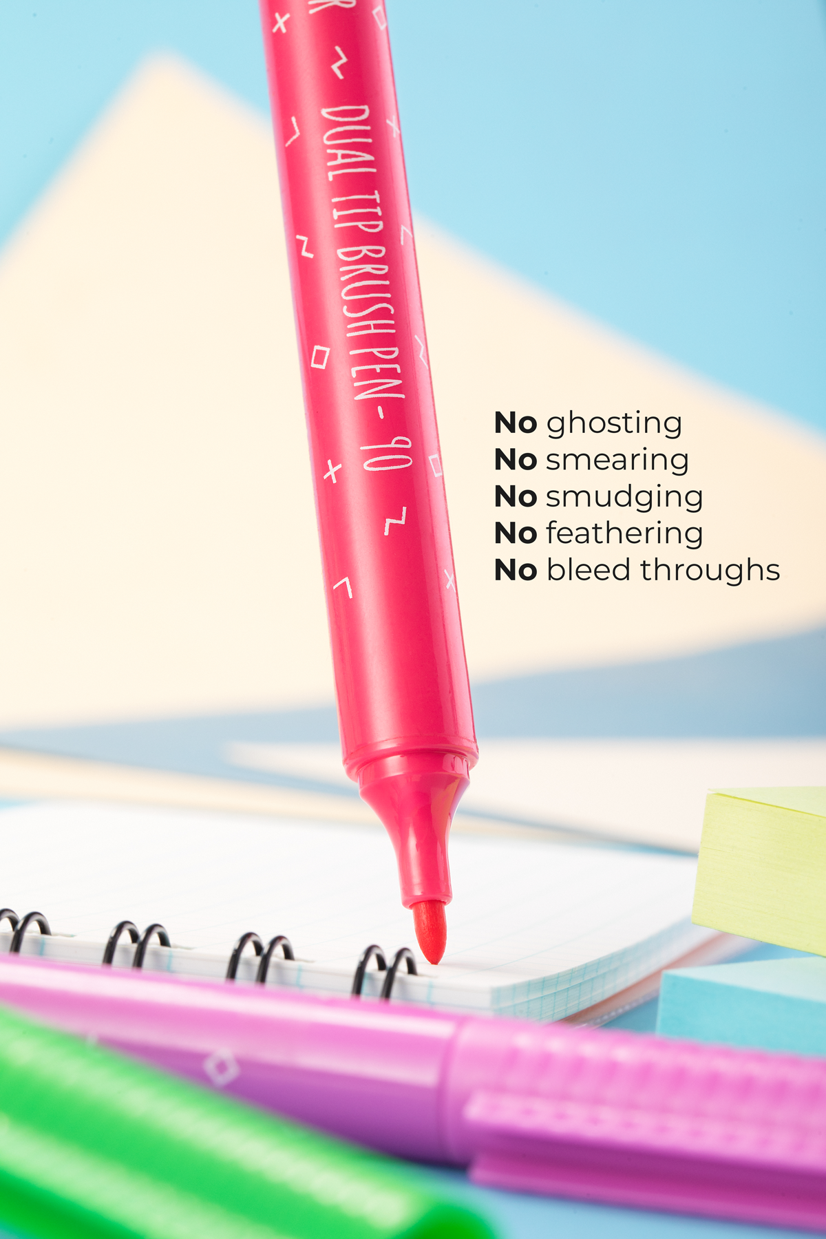 Dual Tip Brush Markers
